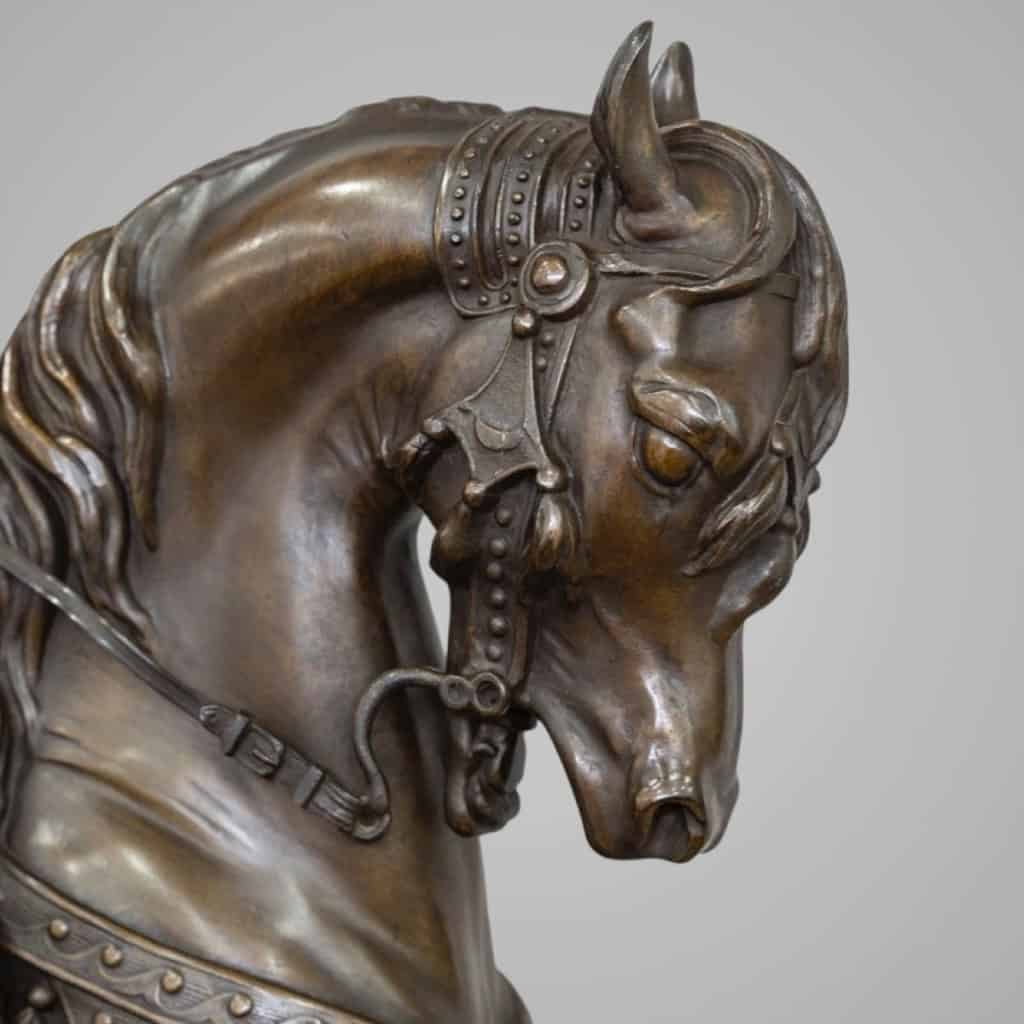 Cavalier Arabe En Retour De Chasse , Alfred Barye (1839-1882) Et Émile Guillemin (1841-1907) 7