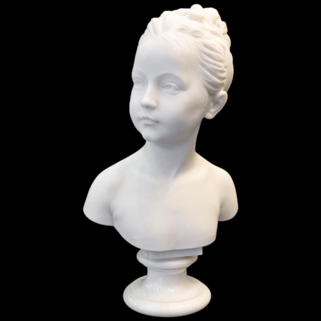 Buste De Marie – Louise Brongniart , Jean – Antoine Houdon (1741-1828) – Marbre 3