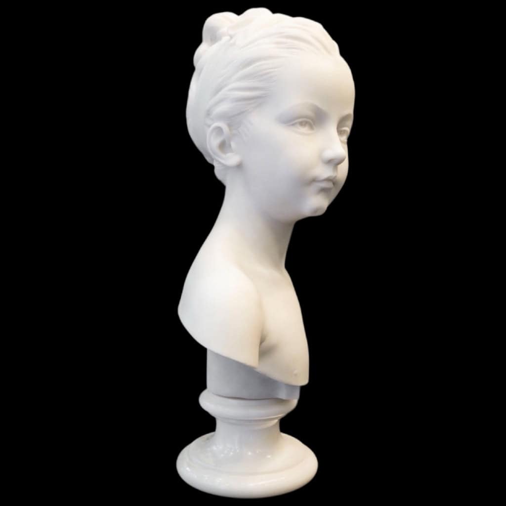 Buste De Marie – Louise Brongniart , Jean – Antoine Houdon (1741-1828) – Marbre 5