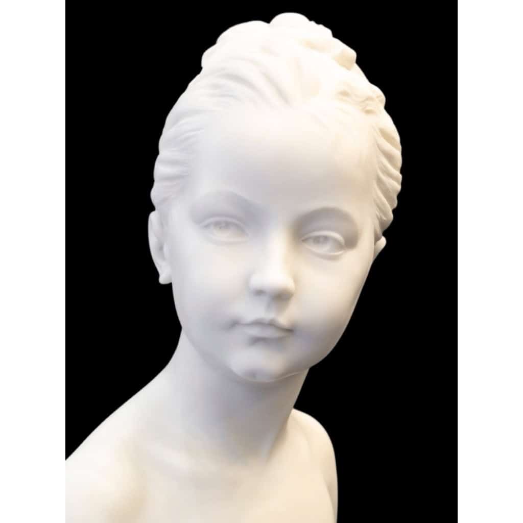 Buste De Marie – Louise Brongniart , Jean – Antoine Houdon (1741-1828) – Marbre 4