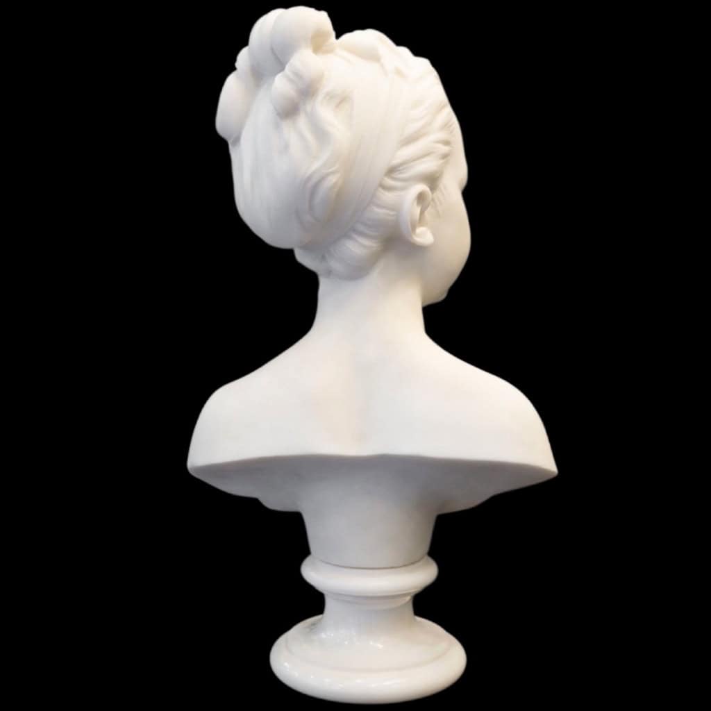 Buste De Marie – Louise Brongniart , Jean – Antoine Houdon (1741-1828) – Marbre 6