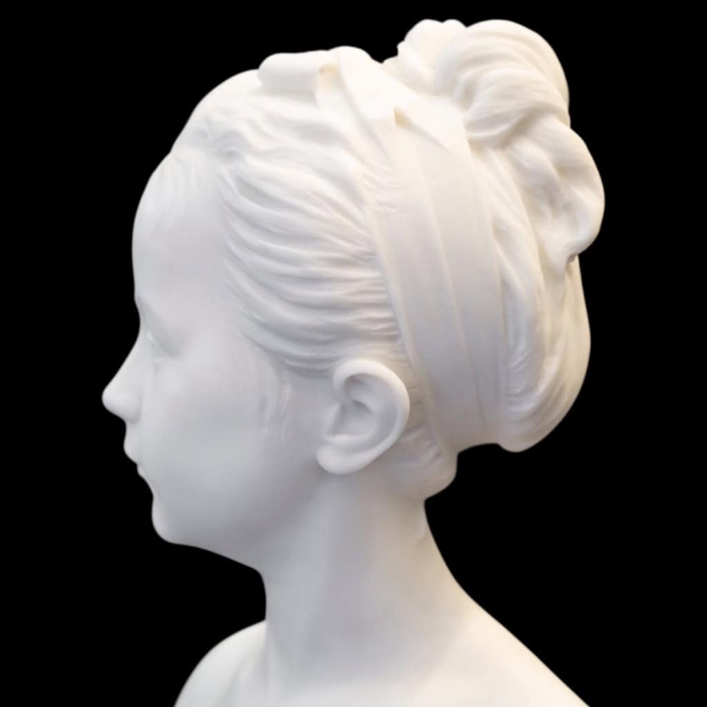 Buste De Marie – Louise Brongniart , Jean – Antoine Houdon (1741-1828) – Marbre 8