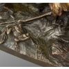 Sculpture – Groupe De Bécasses À La Grenouille , Léon Bureau (1866-1906) – Bronze 18
