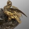 Sculpture – Groupe De Bécasses À La Grenouille , Léon Bureau (1866-1906) – Bronze 25