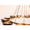Lustre ou suspension à 10 lumières, laiton et laque noire, contemporain. LS64521208U 19