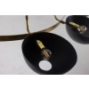 Lustre ou suspension à 10 lumières, laiton et laque noire, contemporain. LS64521208U 21