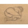 MAILLOL Aristide Nu allongé Fusain sur papier signé certificat d’authenticité 16