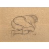 MAILLOL Aristide Nu allongé Fusain sur papier signé certificat d’authenticité 13