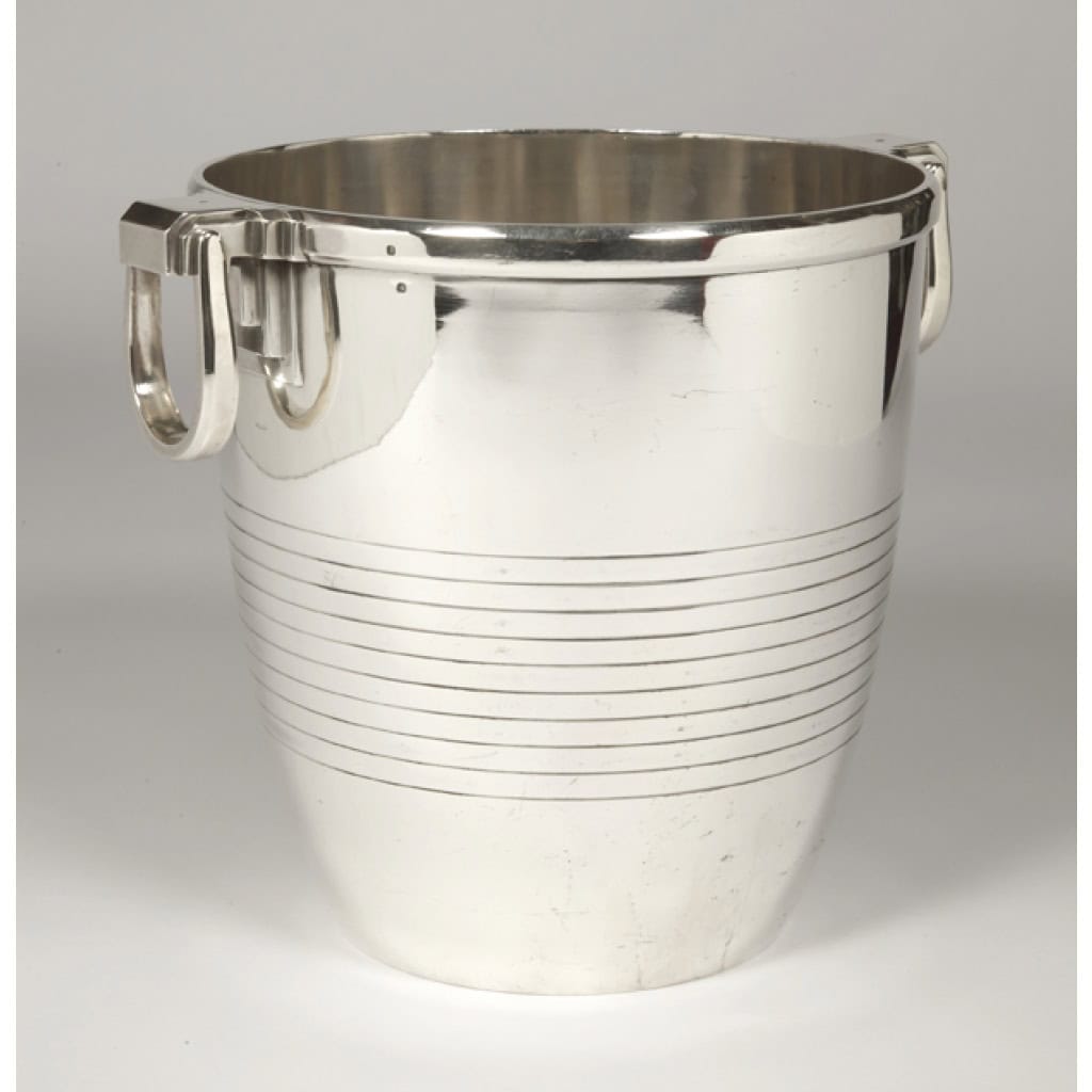 CAMPENHOUT – Rafraichissoir en argent massif époque ART DECO 4