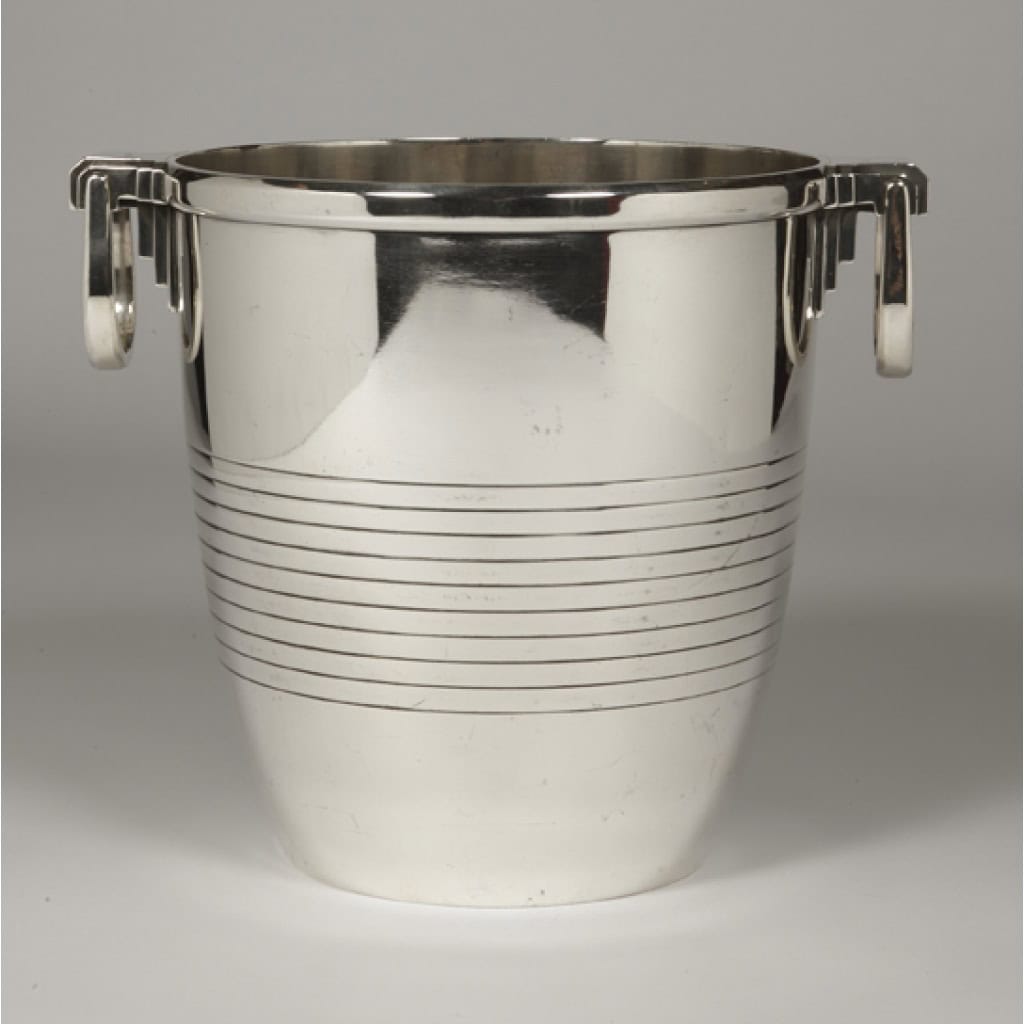 CAMPENHOUT – Rafraichissoir en argent massif époque ART DECO 3