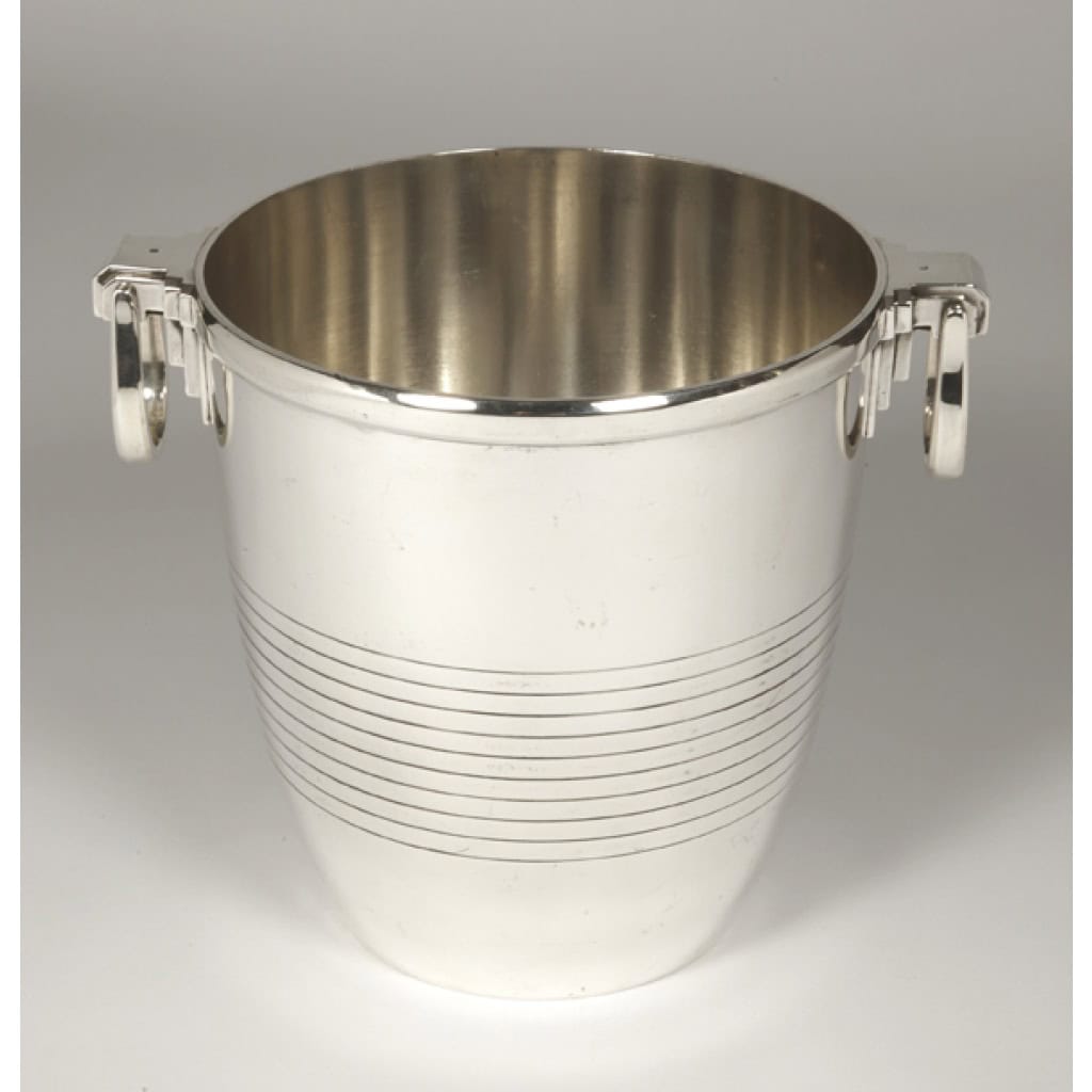 CAMPENHOUT – Rafraichissoir en argent massif époque ART DECO 5