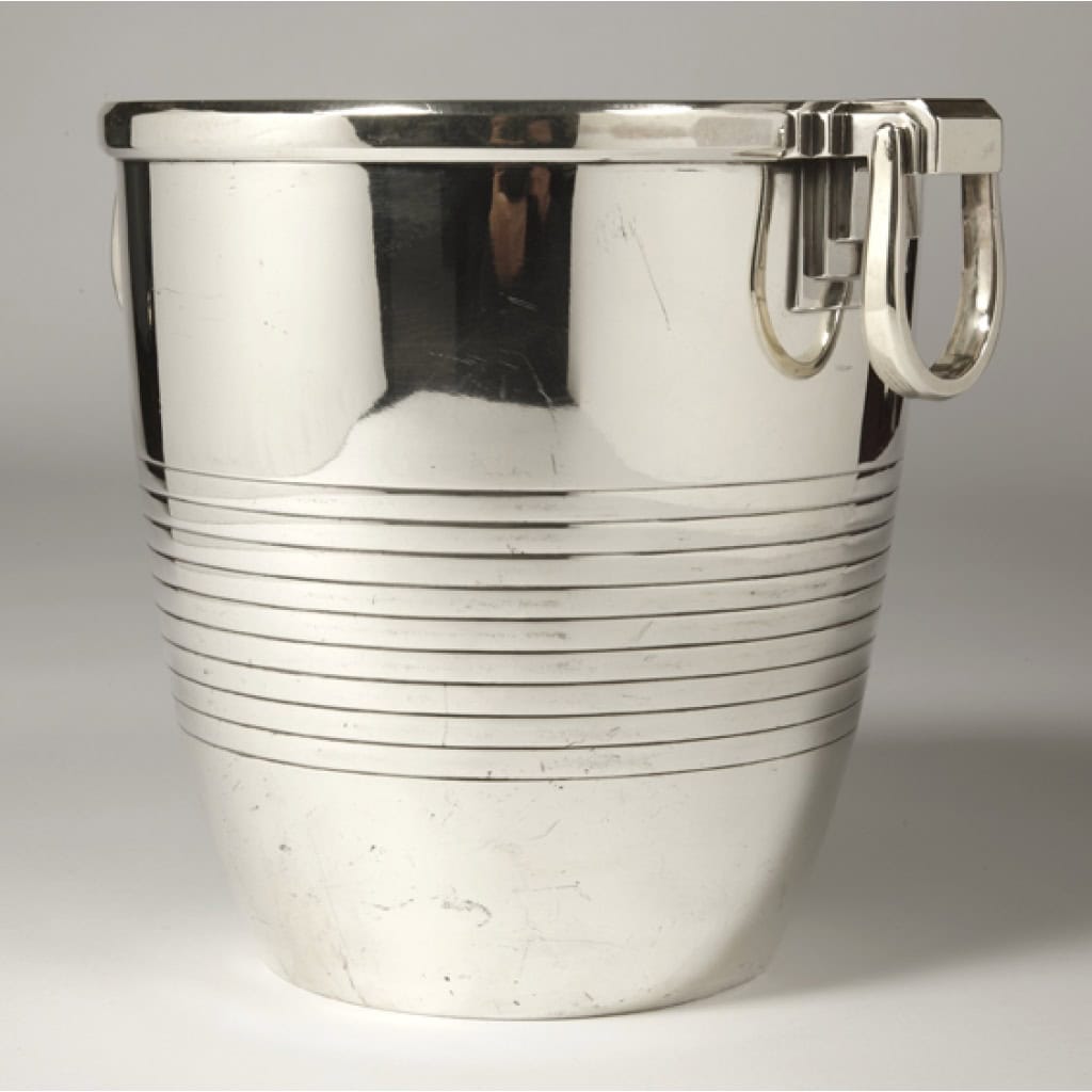 CAMPENHOUT – Rafraichissoir en argent massif époque ART DECO 9