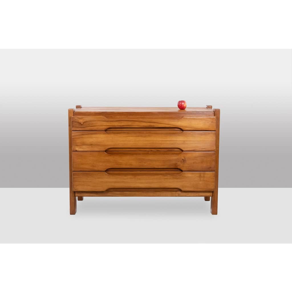Maison Regain. Commode en orme. Circa 1970. LS6157909P 4