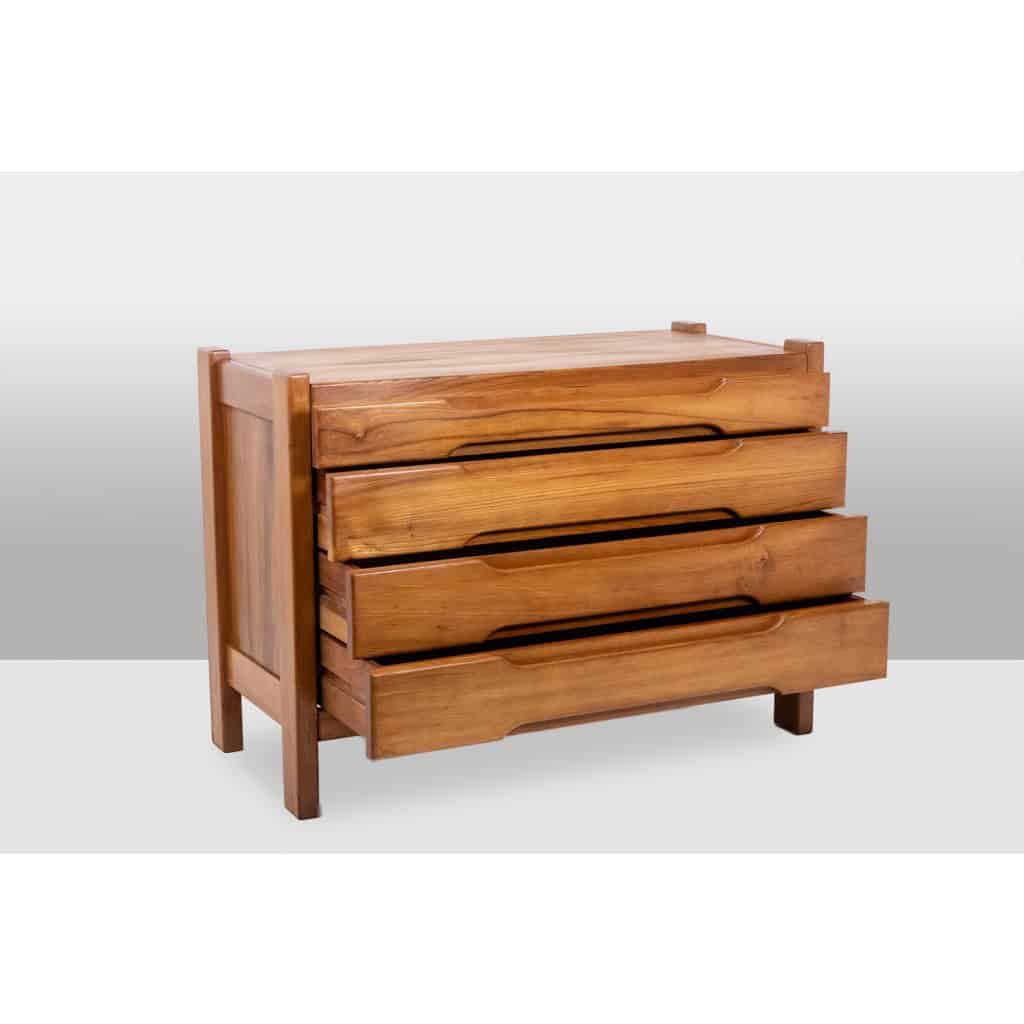 Maison Regain. Commode en orme. Circa 1970. LS6157909P 6
