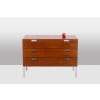 André Monpoix. Commode à 3 tiroirs en teck. Années 1960. LS6357708M 13