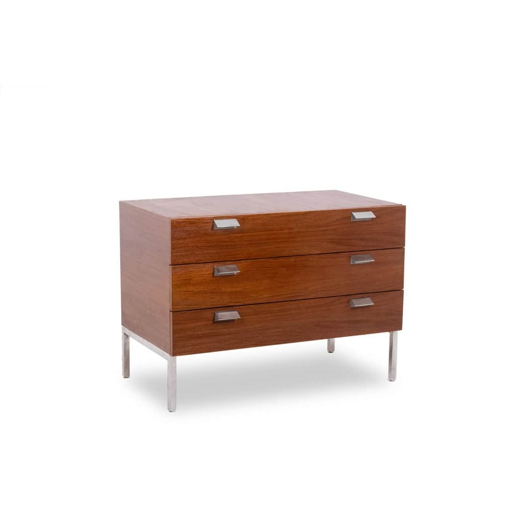 André Monpoix. Commode à 3 tiroirs en teck. Années 1960. LS6357708M 3
