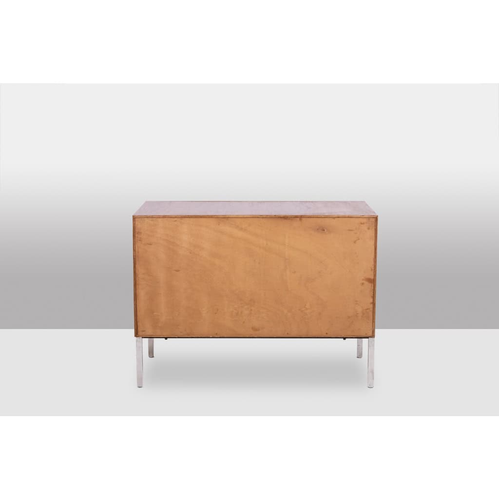 André Monpoix. Commode à 3 tiroirs en teck. Années 1960. LS6357708M 11