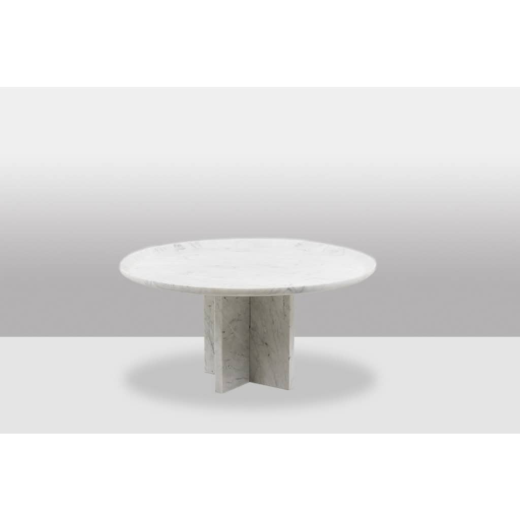 Paire de tables gigognes en marbre de Carrare. Contemporain. LS64411609M 5