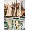 OTHON FRIESZ Emile Les voiles au port de Toulon en 1929 Huile toile signée datée Certificat 18