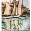 OTHON FRIESZ Emile Les voiles au port de Toulon en 1929 Huile toile signée datée Certificat 19