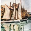 OTHON FRIESZ Emile Les voiles au port de Toulon en 1929 Huile toile signée datée Certificat 20