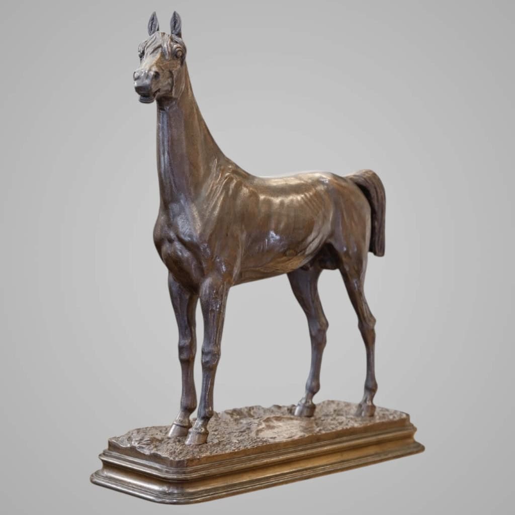 Sculpture – Le Cheval Kaolin , Alfred Dubucand (1828 – 1894) – Bronze 4