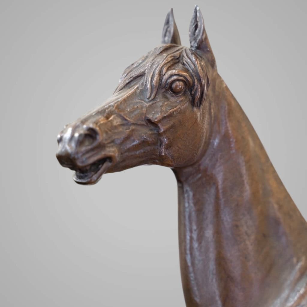 Sculpture – Le Cheval Kaolin , Alfred Dubucand (1828 – 1894) – Bronze 5
