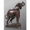 Sculpture – Éléphanteau Entravé , Emmanuel FRÉMIET (1824-1910) – Bronze 8
