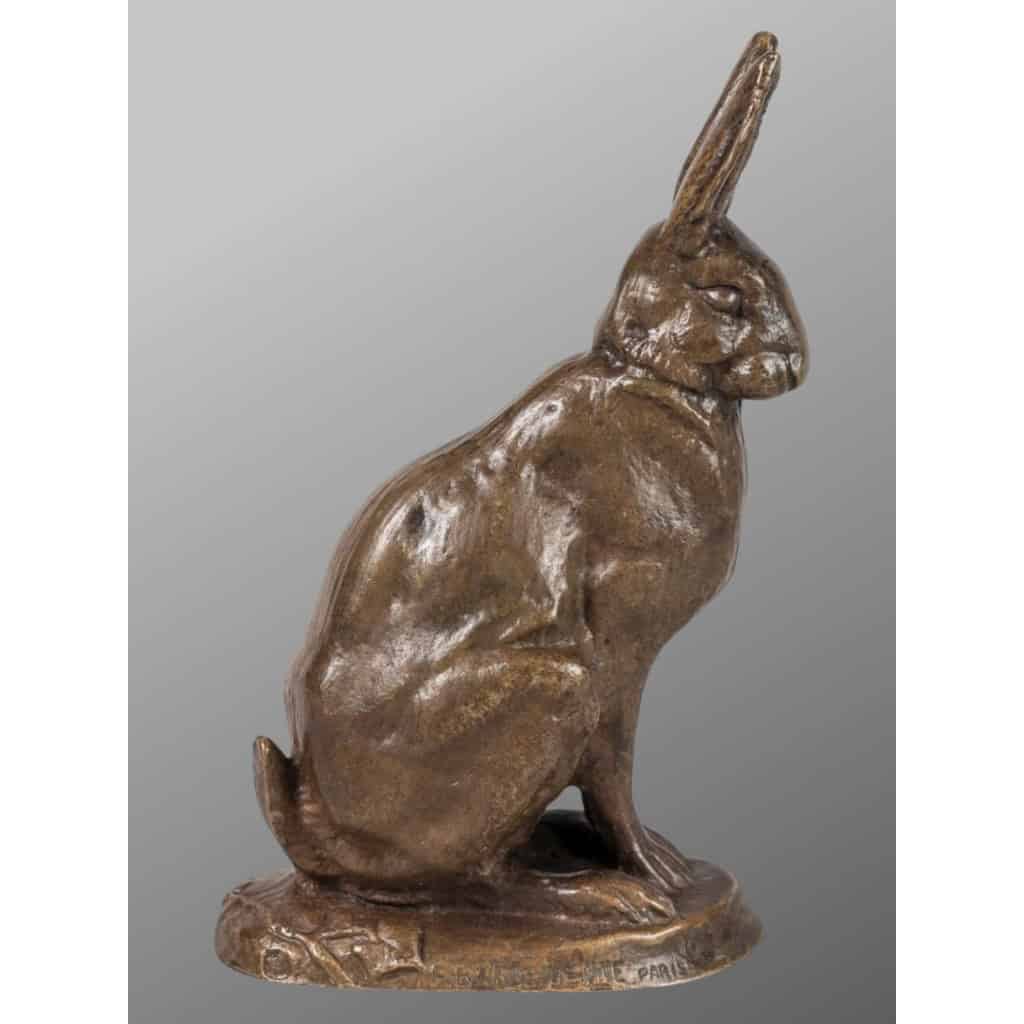 Sculpture – Le Lièvre , Antoine – Louis Barye (1795-1875) – Bronze 4