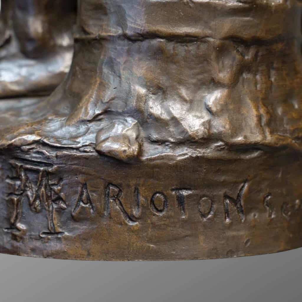 Sculpture – Le Travail , Eugène Marioton (1857-1933) – Bronze 14