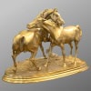 Sculpture – Groupe De Chevaux Arabes , Pierre – Jules Mêne (1810-1879) ​​​​​​​- Bronze 14