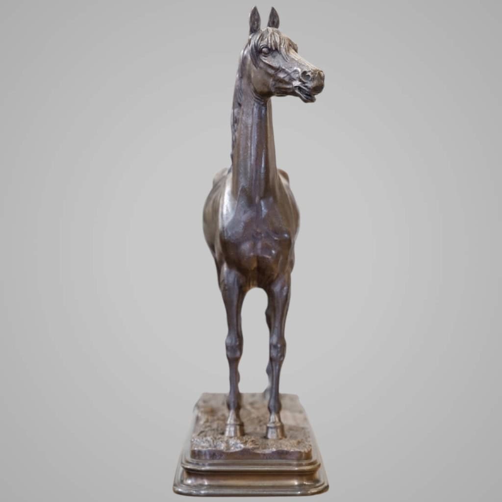 Sculpture – Le Cheval Kaolin , Alfred Dubucand (1828 – 1894) – Bronze 6