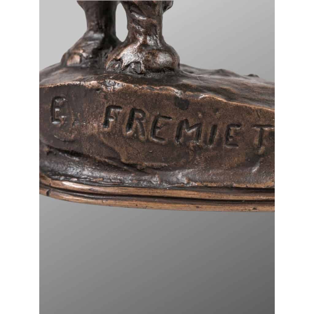 Sculpture – Éléphanteau Entravé , Emmanuel FRÉMIET (1824-1910) – Bronze 6