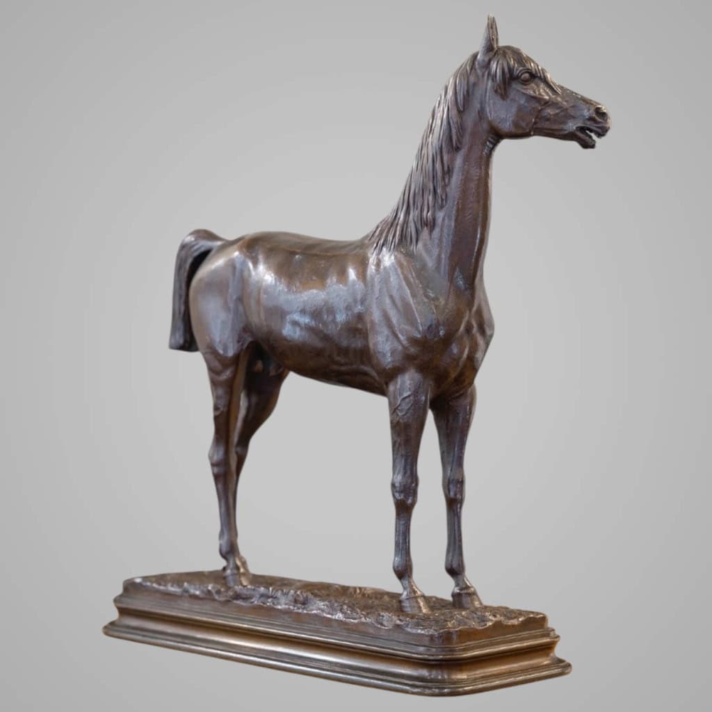 Sculpture – Le Cheval Kaolin , Alfred Dubucand (1828 – 1894) – Bronze 7