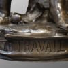Sculpture – Le Travail , Eugène Marioton (1857-1933) – Bronze 25