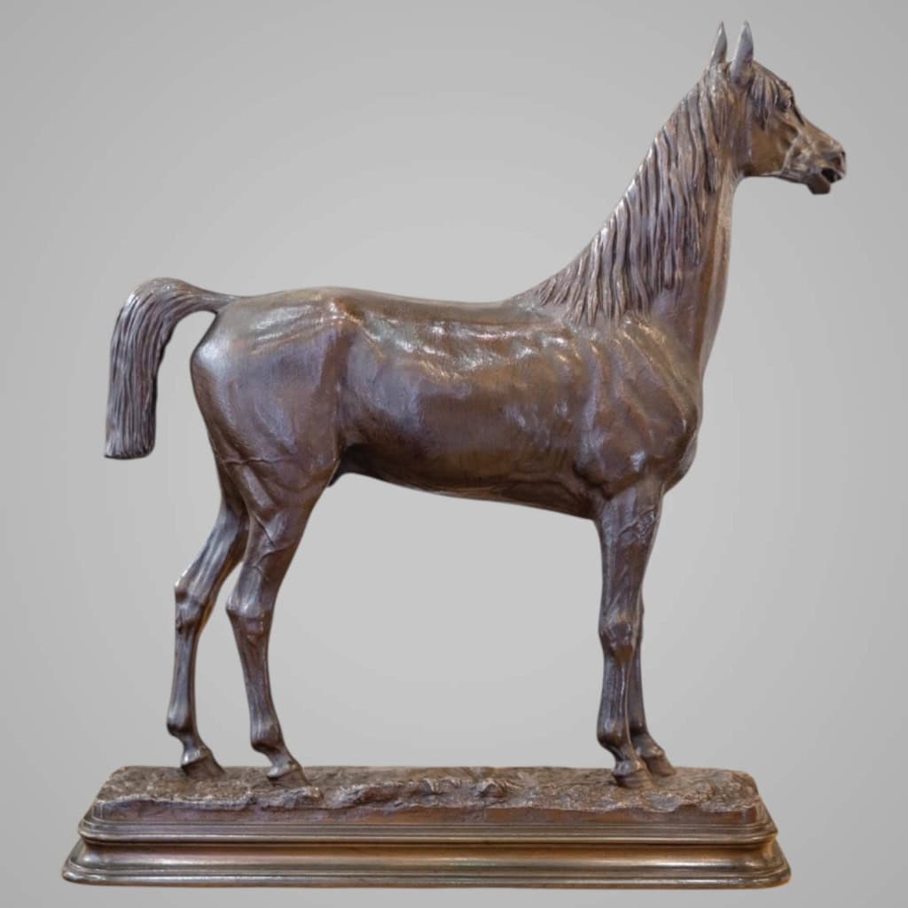 Sculpture – Le Cheval Kaolin , Alfred Dubucand (1828 – 1894) – Bronze 8