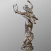 Sculpture – Élégante À La Lyre , Mathurin Moreau (1822-1912) – Bronze 14
