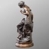 Sculpture – Retour Des Hirondelles , Auguste Moreau (1834-1917) – Bronze 17