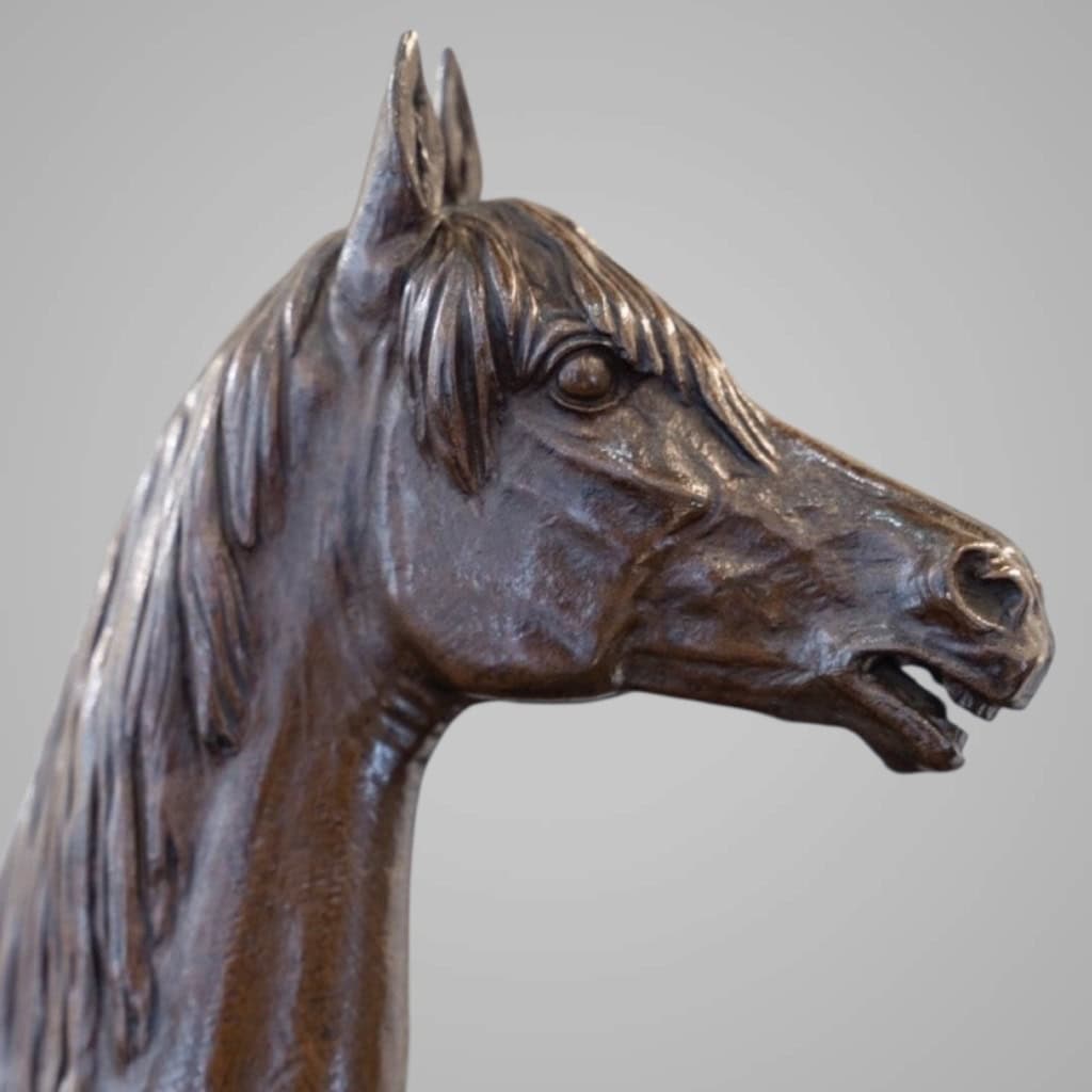 Sculpture – Le Cheval Kaolin , Alfred Dubucand (1828 – 1894) – Bronze 9