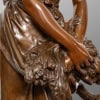 Sculpture – Jeune Fille à La Gerbe De Blé , Mathurin Moreau (1822-1912) – Bronze 21