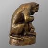 Sculpture – Singe et Chien , Emmanuel Samson (1860-1926) – Bronze 23