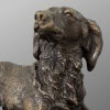 Sculpture – Chien Épagneul À L’ Affût , Ferdinand Pautrot (1832 – 1874) – Bronze 18
