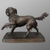 Sculpture – Chien Épagneul À L’ Affût , Ferdinand Pautrot (1832 – 1874) – Bronze 20