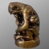 Sculpture – Singe et Chien , Emmanuel Samson (1860-1926) – Bronze 17