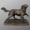Sculpture – Chien Épagneul À L’ Affût , Ferdinand Pautrot (1832 – 1874) – Bronze 21