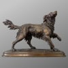 Sculpture – Chien Épagneul À L’ Affût , Ferdinand Pautrot (1832 – 1874) – Bronze 14