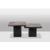 Paul Reinier Kingma. Paire de tables de style Brutaliste. Années 1970. LS6540556T 16