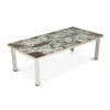 Table basse à plateau en céramique et chromé. Années 1970. LS6522307M 10