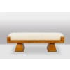 Banc en frêne blond. Travail artisanal italien de petite série. Contemporain. LS6502908Y 14