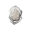 Paire d’appliques en métal brossé et cristal de roche. Contemporain. LS65333801H 11